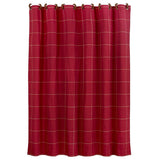 Red Windowpane Shower Curtain