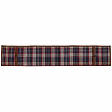 South Haven Blue Plaid Table Runner with Suede