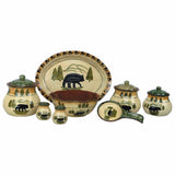 Rustic Bear Ceramic Serving Platter