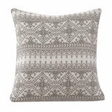 Fair Isle Knit Euro Sham - Taupe