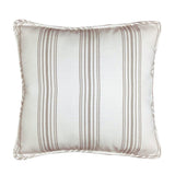 Gramercy Vintage White w/ Taupe Striped Euro Sham