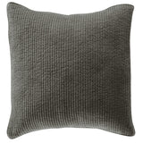 Stonewashed Cotton Quilted Velvet Euro Sham