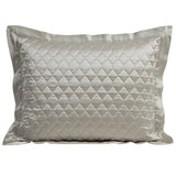 High Shine Satin Quatrefoil Quilt Pillow Sham Set
