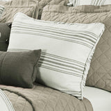 Prescott Stripe Pillow Sham, Queen, Taupe