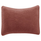 Stonewashed Cotton Quilted Velvet Pillow Sham, King