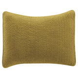 Stonewashed Cotton Quilted Velvet Pillow Sham, King
