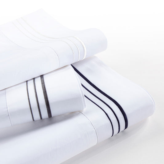 Border Embroidery 350TC Cotton Sateen Sheet Set