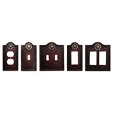 Leather Grain Single Rocker Wall Switch Plate