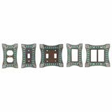 Turquoise Double Switch Wall Plate