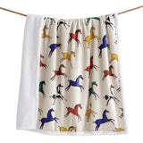 Wild Horses Campfire Sherpa Throw