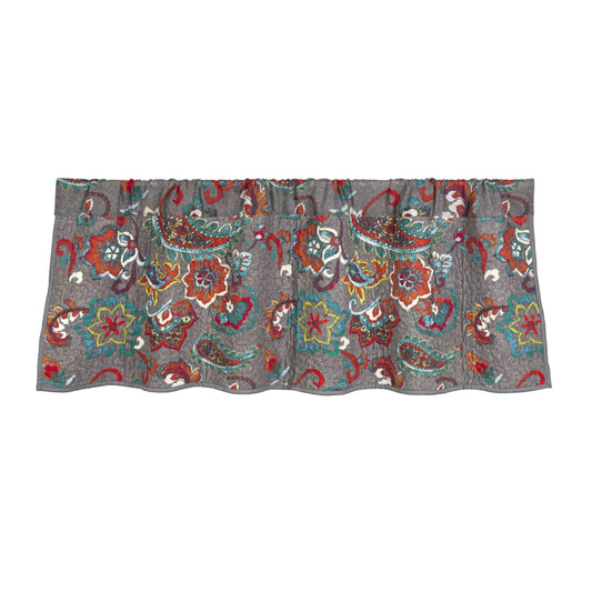 Abbie Western Paisley Quilted Valance