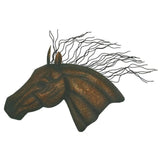 Large Horse Head Forged Metal Wall Hanging