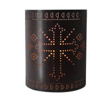 Metal Cross Arrow Western Wall Sconce