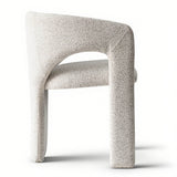 Khloe Modern Chenille Dining Chair with Arms (Set of 4)