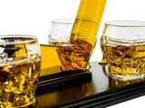 (CANADA ONLY) Ice Hockey Whiskey Decanter Set With 4 Helmet Whiskey Glasses