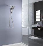 Valkyrie Retro-Fit 3-Spray Patterns with 7.48 in. Wall Mounted Dual Shower Heads with Magnetic Divert in Brushed Nickel