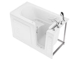 ANZZI Value Series 30" x 60" Therapeutic Walk-In Tub with Dual Hydrotherapy (Air & Water), Inline Heater, and Quick Fill Faucet, White