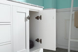 ANZZI Chateau 60" Double Vanity Set (36" H), Handmade Wood Cabinet, Carrara Marble Countertop, Soft-Close Storage, Paladin Protection Finish, Multiple Cabinet Colors