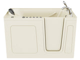 ANZZI Nimbus Series 32 in. L x 60 in. W Dual Jetted Bathtub in Biscuit with Microbubbles Jet