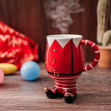 Christmas Santa's Elf Mug - Hand Painted - 14 oz 6