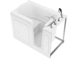 ANZZI Value Series 30 in. x 53 in. Quick Fill Walk-In Soaking Tub in White