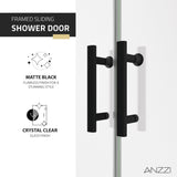 Romance Series 59 to 60 in. x 70 in. Sliding Framed Shower Door with Tsunami Guard Tempered Clear Glass