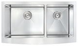 Elysian Farmhouse Stainless Steel 32 in. 0-Hole Single Bowl Kitchen Sink
