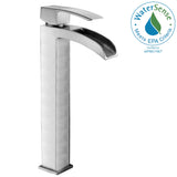 ANZZI Key Series Elegant Vessel Sink Faucet (8.82" H), Single Hole, ADA & WaterSense Certified, Rhino Alloy Solid Brass, Various Finishes