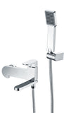 Echo Series 1-Handle 1-Spray Tub and Shower Faucet in Polished Chrome