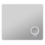 27-in. x 31-in. LED Front/Back Light Magnifying Bathroom Mirror w/Defogger