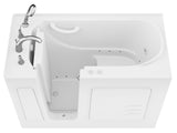 ANZZI Value Series 26" x 53" Therapeutic Walk-In Tub with Dual Hydrotherapy (Air & Water), Inline Heater, and Quick Fill Faucet, White