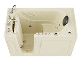 ANZZI Coupe Series 30 in. x 60 in. Quick Fill Walk-In Whirlpool and Air Tub with Powered Fast Drain in Biscuit