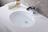 Rhodes Series 17 in. Ceramic Undermount Sink Basin in White