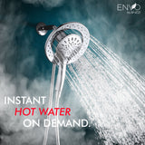 ENVO Arima High-Capacity Tankless Electric Water Heater (11 kW / 14.6 kW), Endless Hot Water, Advanced Safety Features, Space & Energy Saving