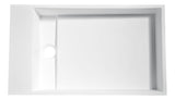 Pascal Solid Surface Vessel Sink in Matte White