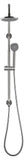 Adjustable 32-36 in. Handheld Shower System in Brushed Nickel with 6 in. Round Rain Showerhead, 1.8 GPM, and Wall Bar