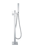 Angel 2-Handle Claw Foot Tub Faucet with Hand Shower in Polished Chrome