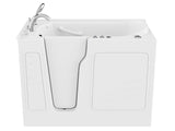 ANZZI Coupe Series 29 in. x 52 in. Quick Fill Walk-In Whirlpool Tub with Powered Fast Drain in White