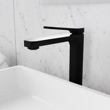 ANZZI Ultra-Modern Vessel Sink Faucet, Single Hole High Arc Spout (9.76" H), 1.2 GPM Water-Saving, Durable Brass Construction, Rhino-Alloy Certified, Various Finishes