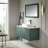 Aria Series 22 in. Ceramic Rectangular Vessel Bathroom Sink Basin in White