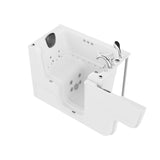 ANZZI Coupe Series 29 in. x 53 in. Wheelchair Access Walk-In Whirlpool and Air Tub with Powered Fast Drain in White