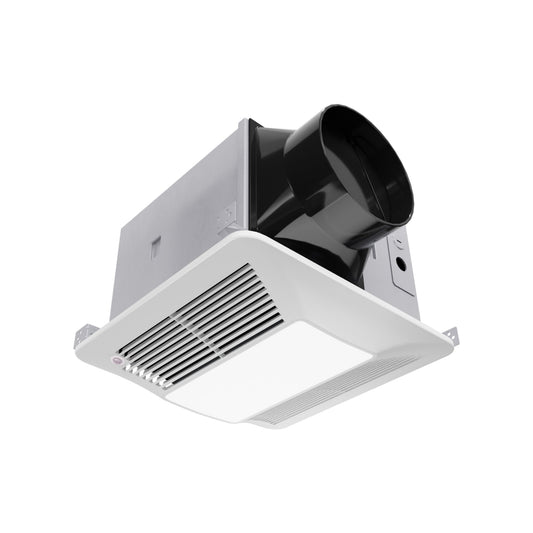 Fields Series 150 CFM Ceiling Mount Bathroom Exhaust Fan with Brilliant LED Light, Motion Sensor, Humidity Sensor