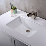 Pegasus Series 21 in. Ceramic Undermount Sink Basin in White