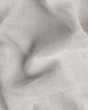 Light gray linen flat sheet
