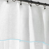 100% Linen Edge Embroidery Curtain (Set Of 2)