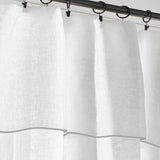 100% Linen Edge Embroidery Curtain (Set Of 2)
