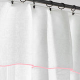100% Linen Edge Embroidery Curtain (Set Of 2)