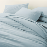200TC Cotton Percale Solid Duvet Cover Set