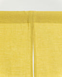 Linen noren curtains (1 pcs) in Moss yellow