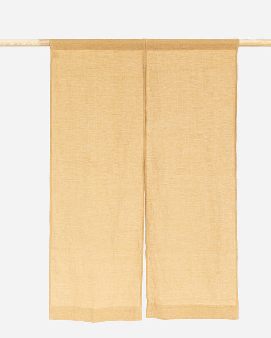 Linen noren curtains (1 pcs) in Sandy beige